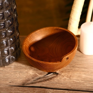 Миска, 15×15×7 см, тиковое дерево