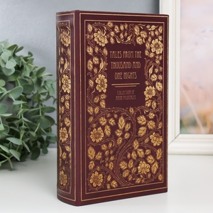 Шкатулка книга-сейф «Тысяча и одна ночь», дерево, искусственная кожа, 21×13×5 см