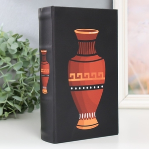 Шкатулка книга-сейф «Греческая ваза», дерево, искусственная кожа, 21×13×5 см