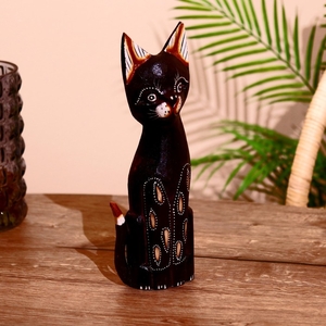 Сувенир «Кошка», 30 см, дерево