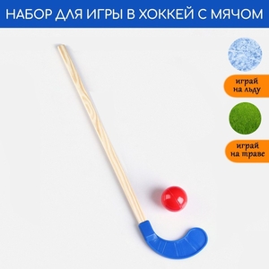 Набор для игры в хоккей с мячом, цвет МИКС