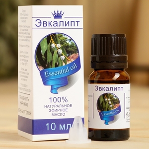 Эфирное масло «Эвкалипт», флакон-капельница, аннотация, 10 мл, дезинфицирующее