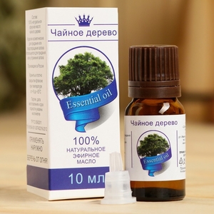 Эфирное масло «Чайное дерево», флакон-капельница, аннотация, 10 мл, дезинфицирующее