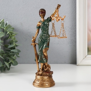 Фигурка полистоун «Фемида. Богиня правосудия с мечом и весами», 7×5.5×20 см