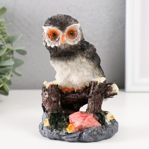 Фигурка полистоун «Филин на скалистом пригорке», 8×8.5×12.5 см