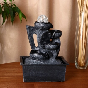 Фонтан настольный «Тэос», чаши, 23×17.5×25.5 см, с подсветкой