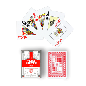 Карты игральные пластиковые «Texas Holdem», 8.8×6.3 см, красная рубашка