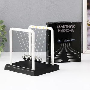 Маятник настольный антистресс «Шары Ньютона. Колыбель техно», пластик, 14×11.5×13.5 см, МИКС