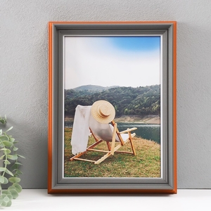 Фоторамка А4 «Стилиани», пластик, серая, 4.8×26×34.5 см