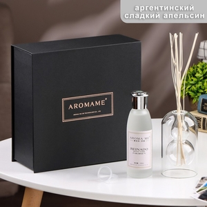 Диффузор ароматический в подарочной упаковке Aromame, аргентинский сладкий апельсин,120 мл