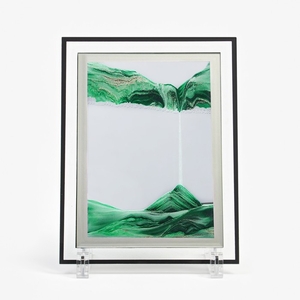 Песочные часы-картина «Кулас», 23×17 см, антистресс, песок зелёный