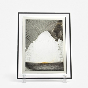 Песочные часы-картина «Тувута», 23×17 см, антистресс, песок чёрный