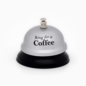 Звонок настольный Ring for a coffee, 7.5×7.5×6 см