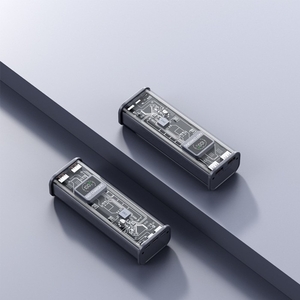 Внешний портативный аккумулятор CRR-29, 20000 мАч, 2USB, 3 А, с дисплеем, быстрая зарядка, серый