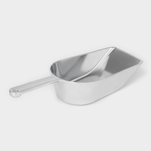 Совок для сыпучих продуктов, h=30.5 см, алюминий, серебристый