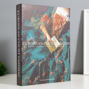 Шкатулка-книга «Историческая мода», дерево, искусственная кожа, 28.5×22×4 см