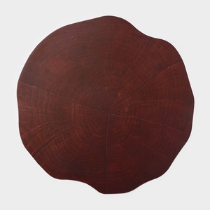 Салфетка сервировочная на стол «Спил», 38×39 см, коричневая