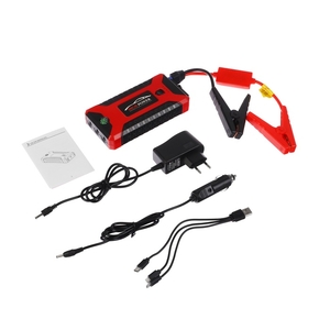 Пуско-зарядное устройство 6000 мАч, 3 LED, 4USB, DC 12V