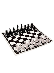 Шахматы классические, 50×50 см, фигуры пластик, поле ПВХ