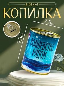 Копилка для денег «Банка. Волшебство рядом», металл