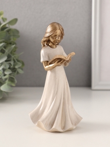 Фигурка полистоун «Девочка с книгой», 7.5×6.5×15 см