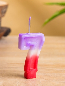 Свеча для торта «Цифра 7», 8×3.75×1 см