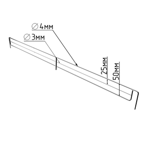 Ограждение переднее small, L-101 см, H-5 см