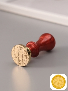 Печать для сургуча с пластиковой ручкой «Пазл», 6.3×2.5×2.5 см