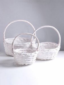 Набор корзин плетёных 3 шт., 38×16×40/32×13×35/26×12×30 см