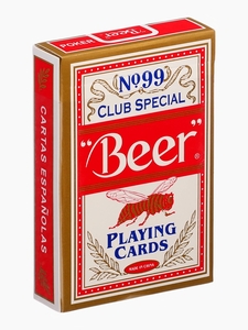 Карты игральные 54 шт. Beer, размер 5.7×8.7 см, красная рубашка