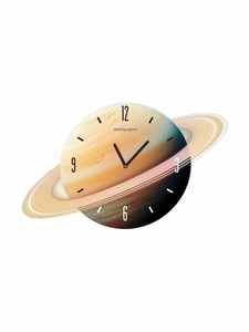 Часы настенные Saturn, планета Сатурн, интерьерные, плавный ход, d=45 см