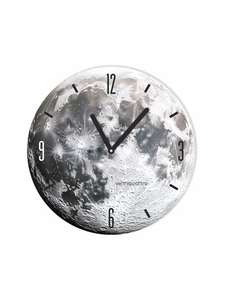 Часы настенные Luna, Луна, интерьерные, плавный ход, d=33.5 см