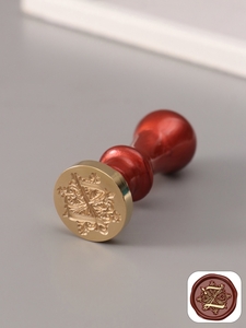 Печать для сургуча с пластиковой ручкой «Буква Z на вензеле», 2.5×2.5×6.3 см