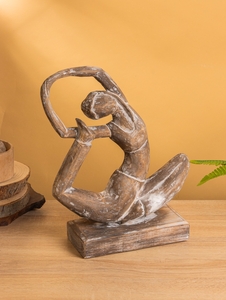 Сувенир «Йога», 27×10×33 см, дерево, коричневый