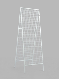 Стенд, складной, двухсторонний, 58×63×183.6 см, белый