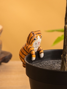 Сувенир «Цепкий Котёнок», 2.5×3.5×7 см, дерево, оранжевый