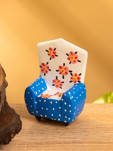 Мебель для кукол «Кресло с цветами», 5×3×7.5 см, дерево