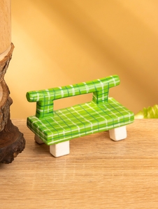 Мебель для кукол «Скамейка», 8.5×4×5 см, дерево, зелёная