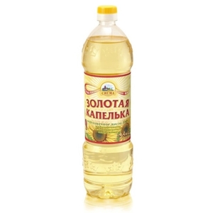 Масло подсолнечное «Золотая Капелька», 1 л