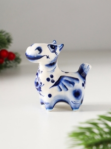 Фигурка фарфор «Конь Пегас», 7×6.5×3.5 см, гжель