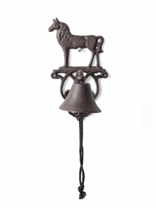 Колокол настенный «Конь», чугун, сувенирный декор, 13.5×14×25 см