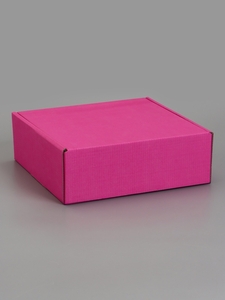 Коробка самосборная, розовая, 23 х 23 х 8 см