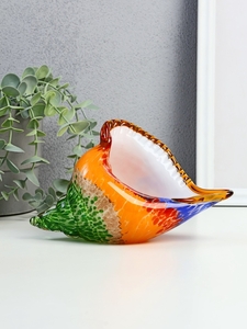 Фигурка стекло «Раковина разноцветная», под муранское, 23×9×11 см