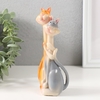 Фигурка полистоун обнимашки «Кот и кошка - полосатики», 16×7.8×5 см