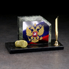 Набор настольный "Флаг с гербом", скос, змеевик