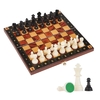 Шахматные фигуры, пластик, король 6,2 см, пешка 3,5 см