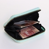 Кошелёк женский на молнии 11×2.5×9 см, градиентный, бирюзовый