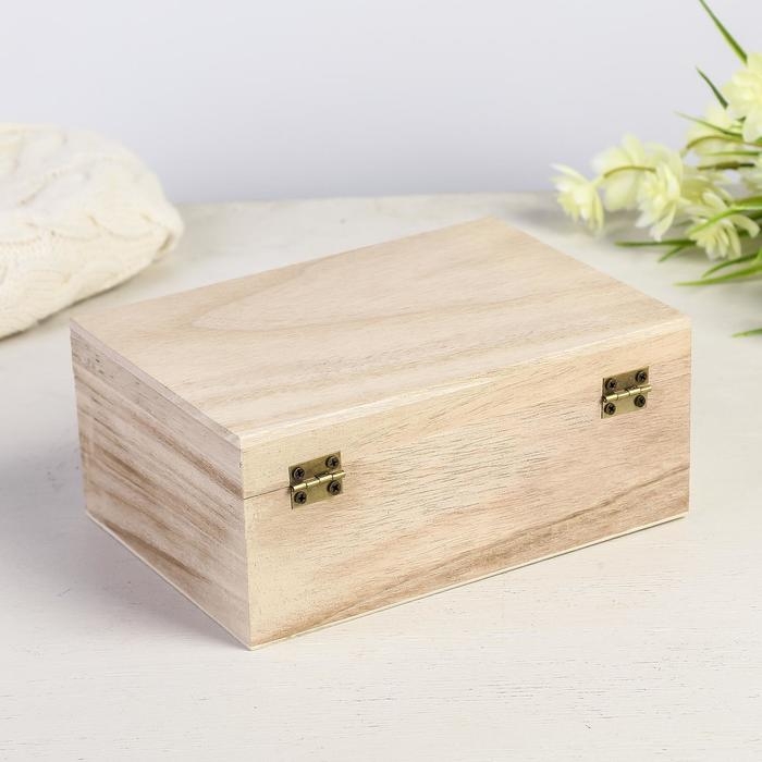 Шкатулка для росписи дерево «Тайник», для творчества, декора, 17×12×7.5 см