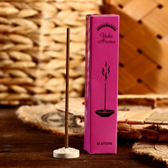 Благовония Vedic Aroma, набор 50 палочек, Снятие стресса