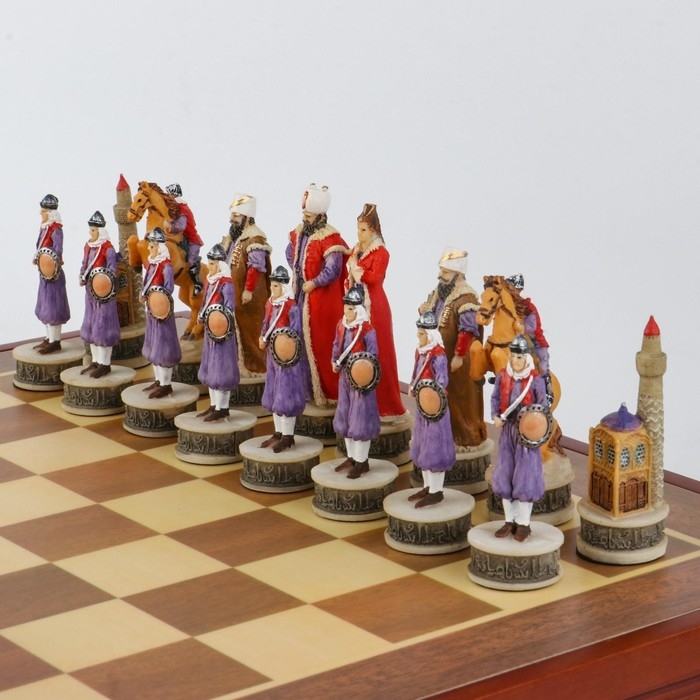 Шахматы сувенирные «Восточные», h короля-8 см, h пешки-6.5 см, 36×36 см